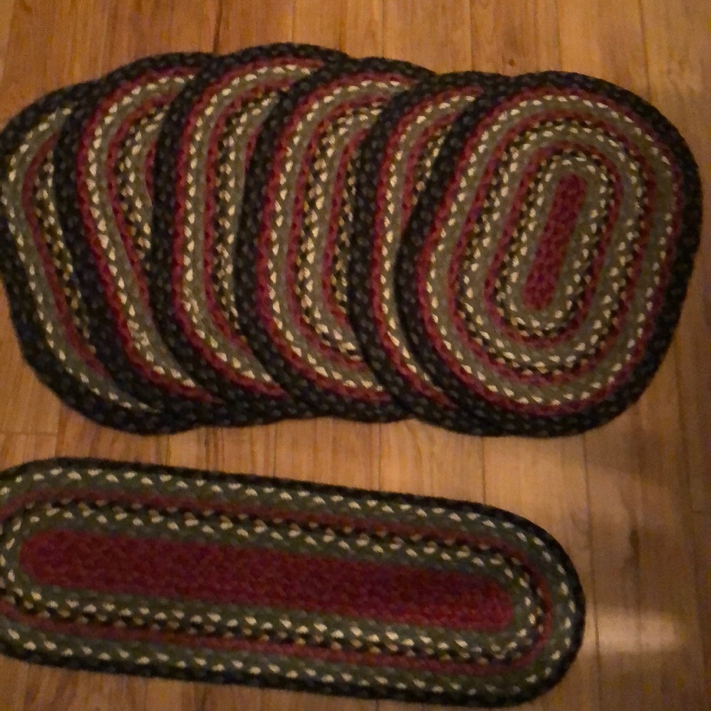 Woven Braided placemat set with runner